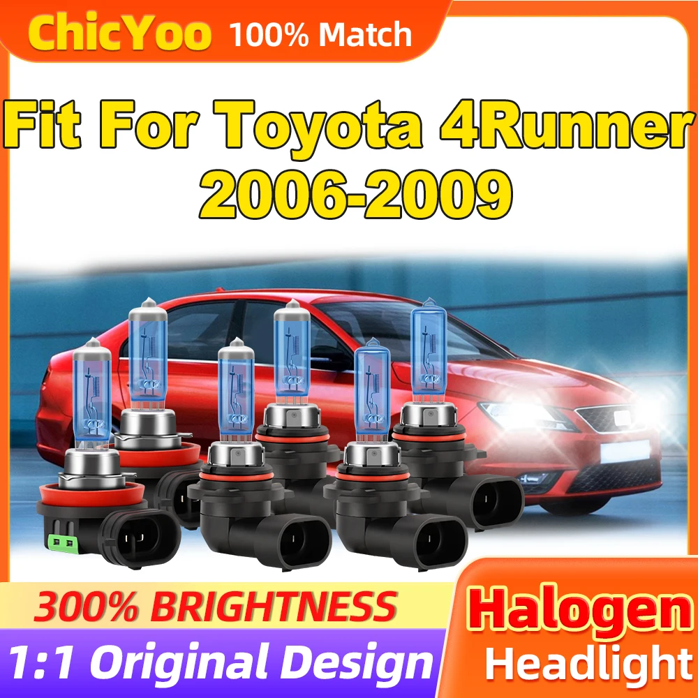 

Fit For Toyota 4Runner 2006 2007 2008 2009 300W HID Xenon Lights 36000LM Halogen Headlight Bulbs 12V 6500K White Car Lamps