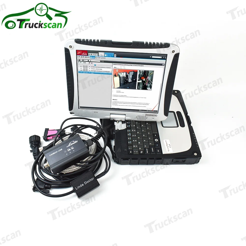 LINDE LSG Linde Forklift Truck Diagnostic Tool Forklift Linde Canbox Doctor Diagnostic scanner+Thoughbook CF52 laptop