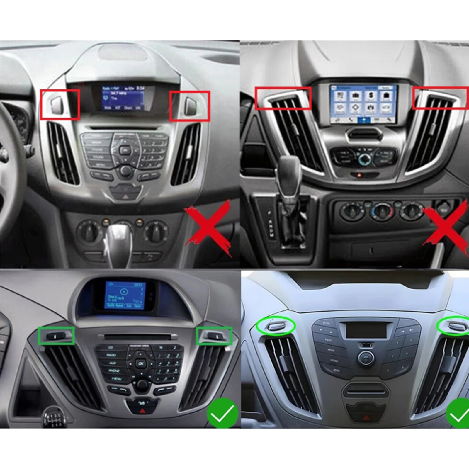 MPOETC 4+64GB Für Ford Transit Custom 2012-2021 Android 15 CarPlay 9-Zoll-Autoradio GPS-Navigation Head Unit FM/AM Radio+DAB&DVR&Kamera – Detail 3