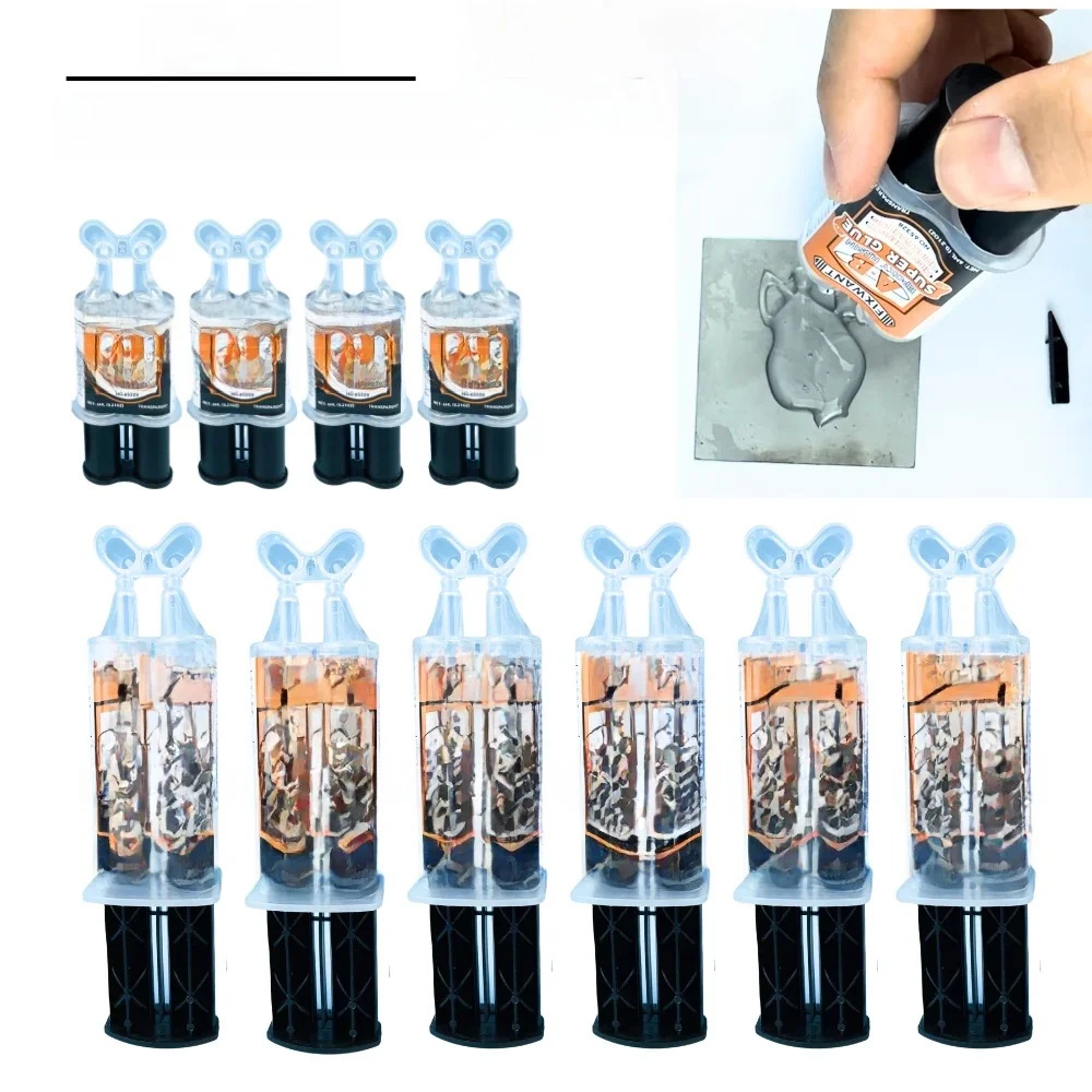 6/25 ml Epoxidharz AB Kleber Wasserdicht Instant Schnelle Klebstoff Reparatur Starker Super Flüssigkeitskleber Für Holz Kunststoff Metall Kleber Schweißen