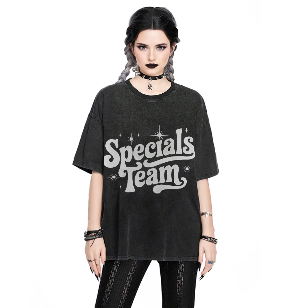 

Y2k Cuteore Letters Sweet Cool Combination Уличный стиль Звезды Сияющая графическая футболка Ретро принт Повседневная футболка Модная графика