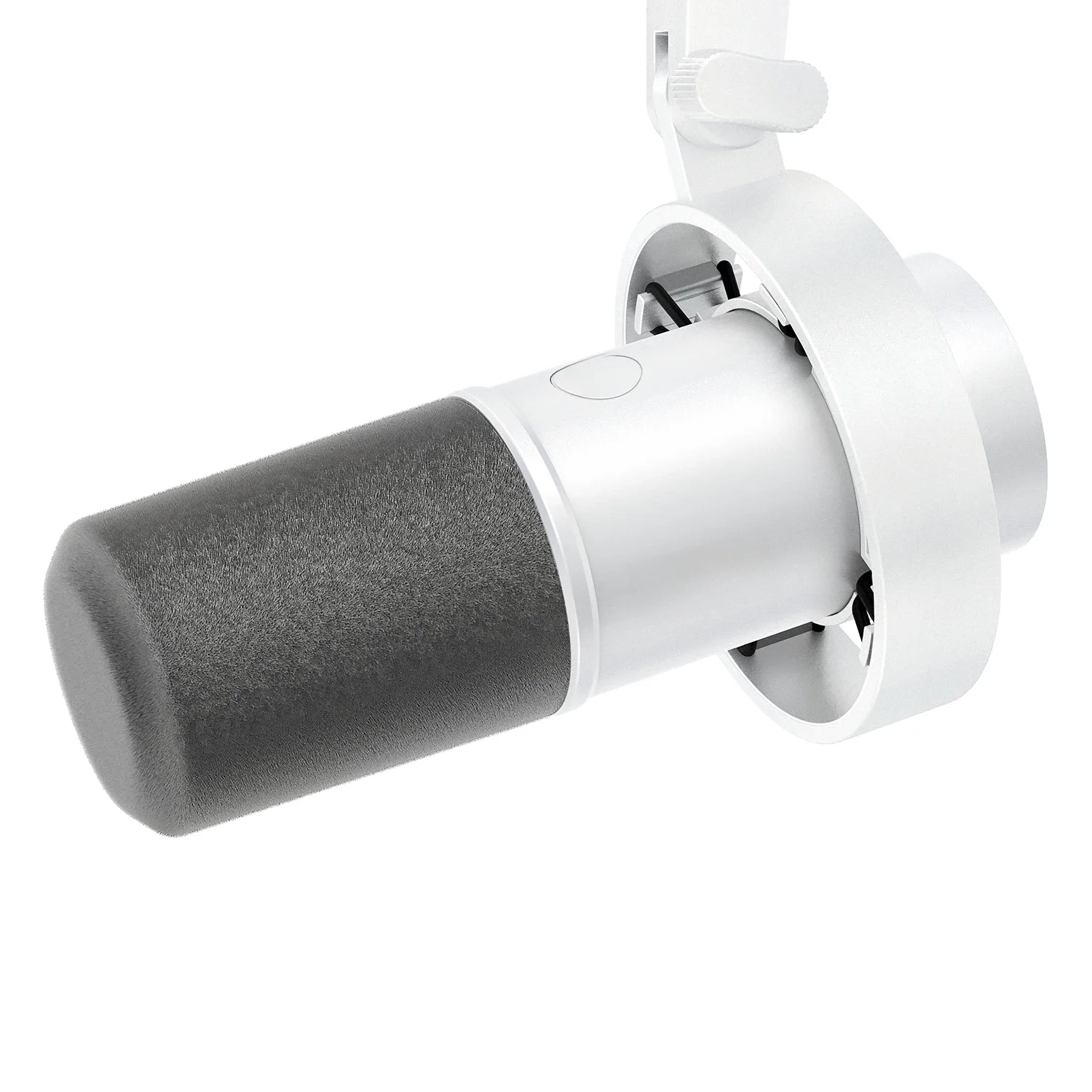 FIFINE Dynamiczny mikrofon USB/XLR z pokrętłem wzmocnienia/wyciszeniem dotykowym/gniazdem słuchawkowym, mikrofon do nagrywania na kartę dźwiękową komputera Streaming-K688W biały — zdjęcie produktu 7