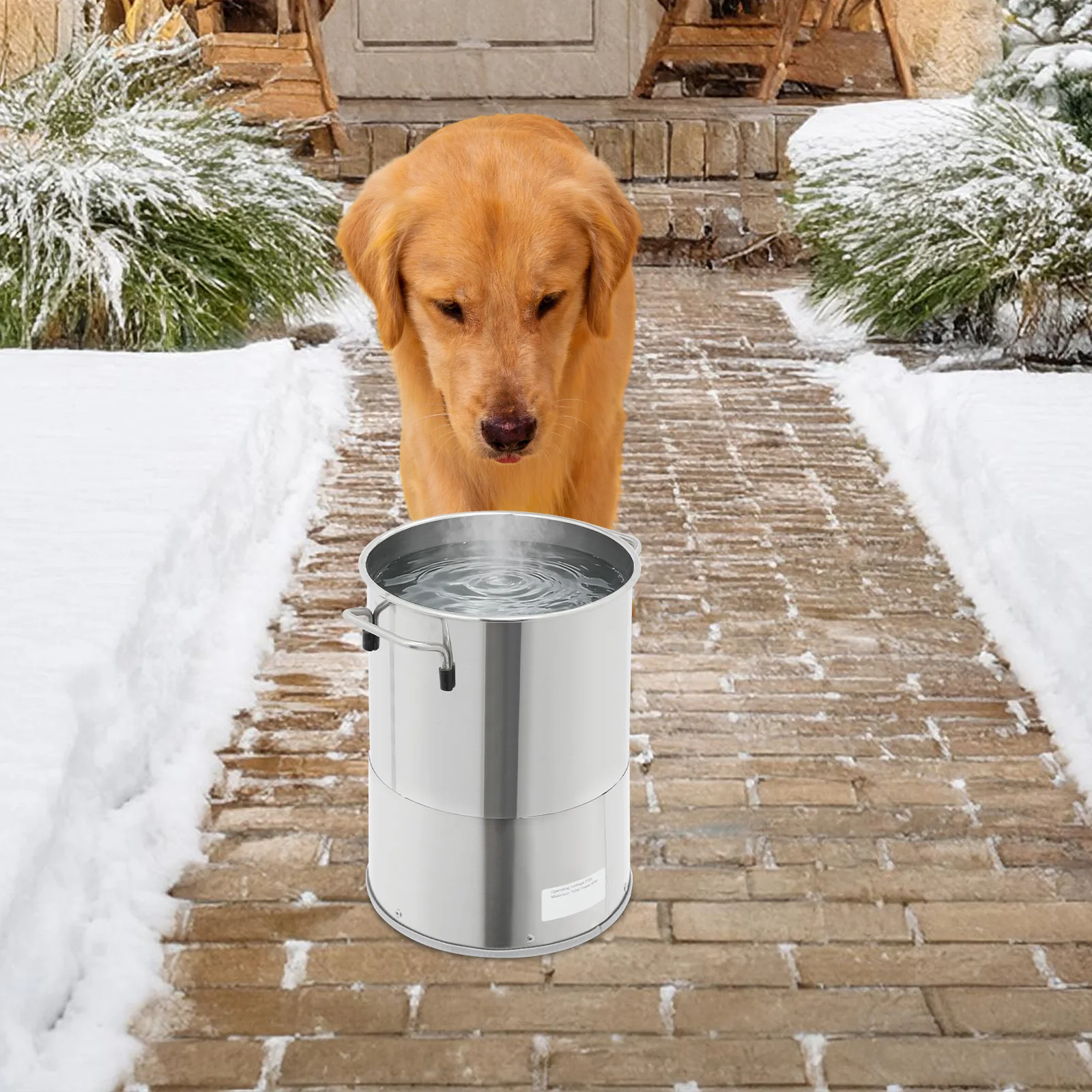 

Water Heater, Electric Pet Water Bowl Heater, Dog Cat Drinking Fountain Warmer, Automatic Thermostat Control for Winter Indoor