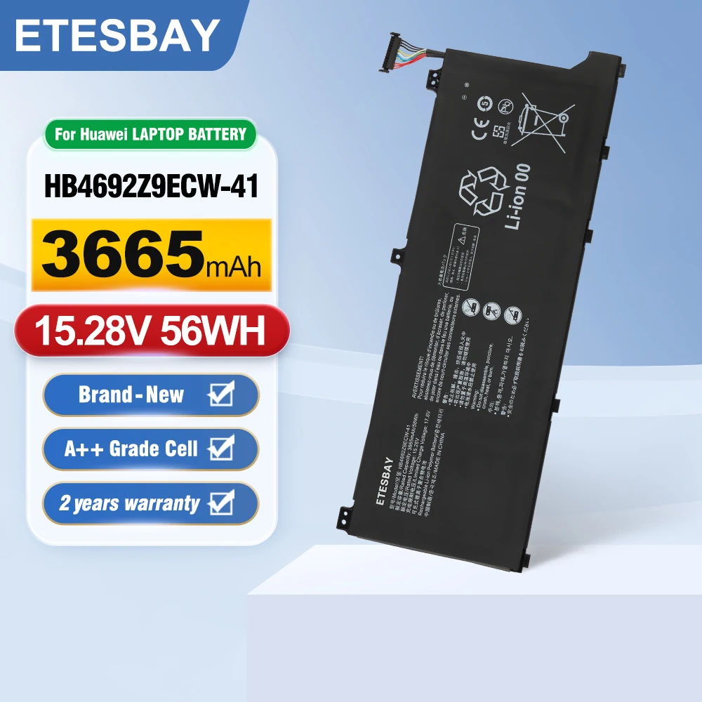 ETESBAY HB4692Z9ECW-41 Laptop battery For Huawei MateBook D 14-53010TVS NBL-WAQ9R WAP9R WAP9H WAQ9L NBB-WAH9P NDR-WFH9HN