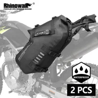Rhinowalk-bolsas de doble cara para motocicleta, 2 piezas, impermeables, 28L/48L, ajuste Universal, alforja de motocross, bolsas de sillín para BMW HONDA