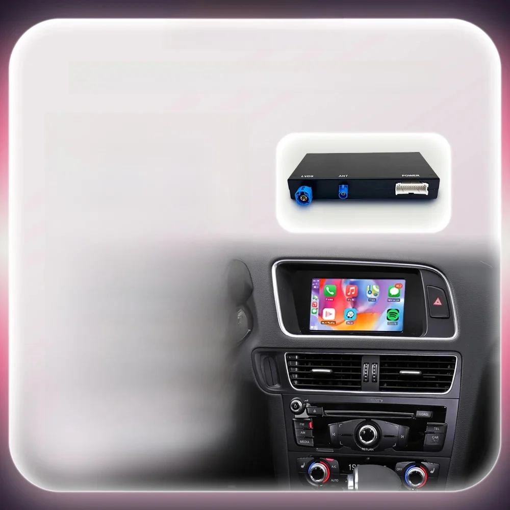 Bonroad Draadloze Carplay Android Auto Interface Voor Audi A4 B8 A5 Q5 2009-2015 Met Airplay Spiegel Link - afbeelding 2