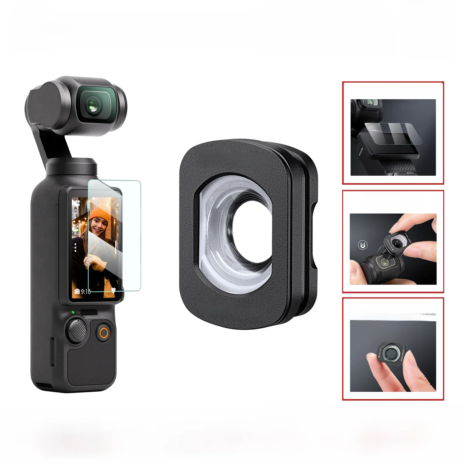 K&F CONCEPT Magnetyczny Filtr Szerokokątny do DJI Osmo Pocket 3 Akcesoria Ochronne Obiektywy do Kamer Sportowych 28 Wielowarstwowych Filtrów — zdjęcie produktu 7