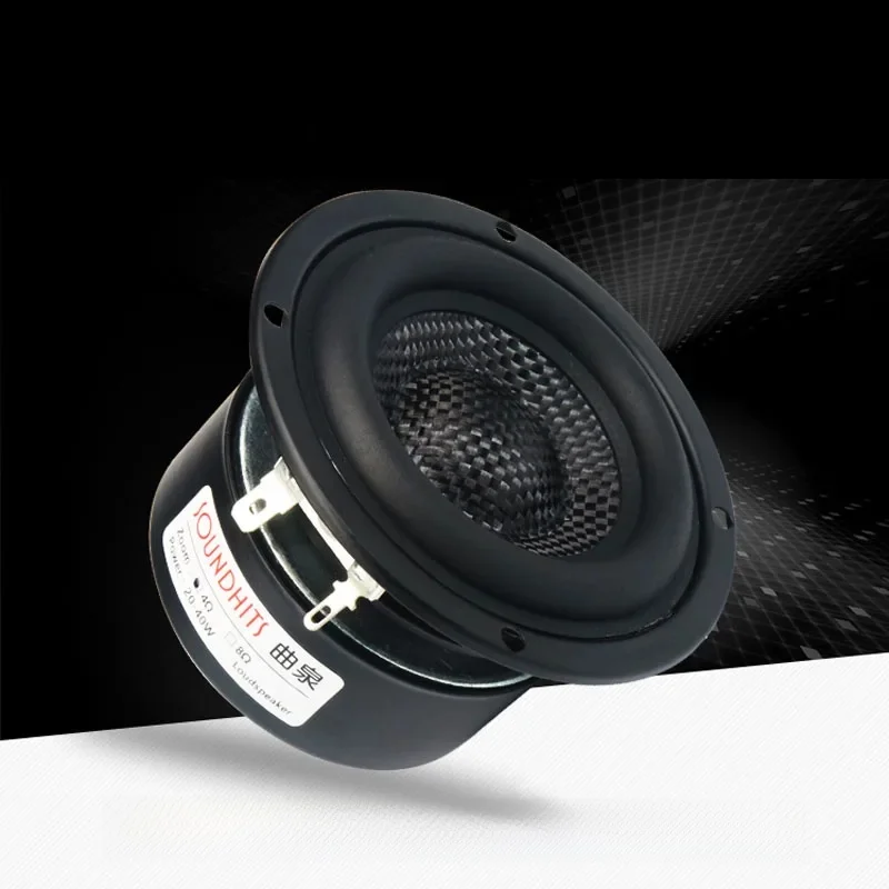 25 ~ 40W 3 Cal głośnik 4 ~ 8ohm głośnik głośnikowy głośnik Subwoofer basowy zestaw głośnikowy Hifi z włókna szklanego tkane niska częstotliwość umywalki — 2