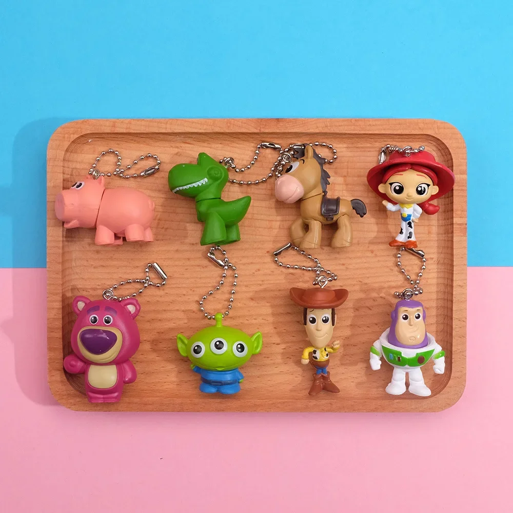 Figurine de dessin animé Disney Toy Story Buzz Lightyear Jessie Woody Alien Lotso, ornements de bureau en PVC, poupée de Collection pour enfants, cadeau d'anniversaire