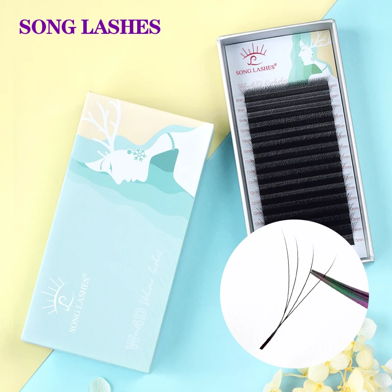 Eyelashes Nature Look  Eyelashes Extension Quality Makeup Tools 4D W Lashes Suitable for Newcomers Multiple Use