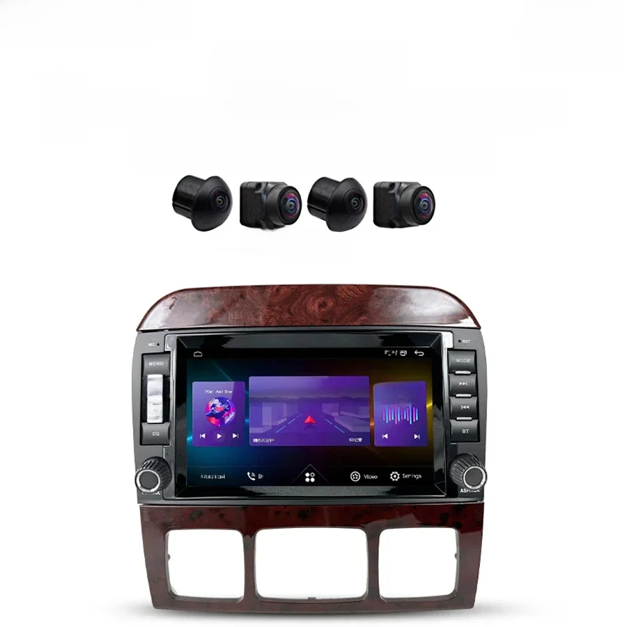 12G+256G Carplay Auto Android 13.0 720P IPS 8" Samochodowy odtwarzacz DVD Mapa GPS WIFI Bluetooth Radio Dla Benz W220 S400 S420 W215 CL600 — zdjęcie 2