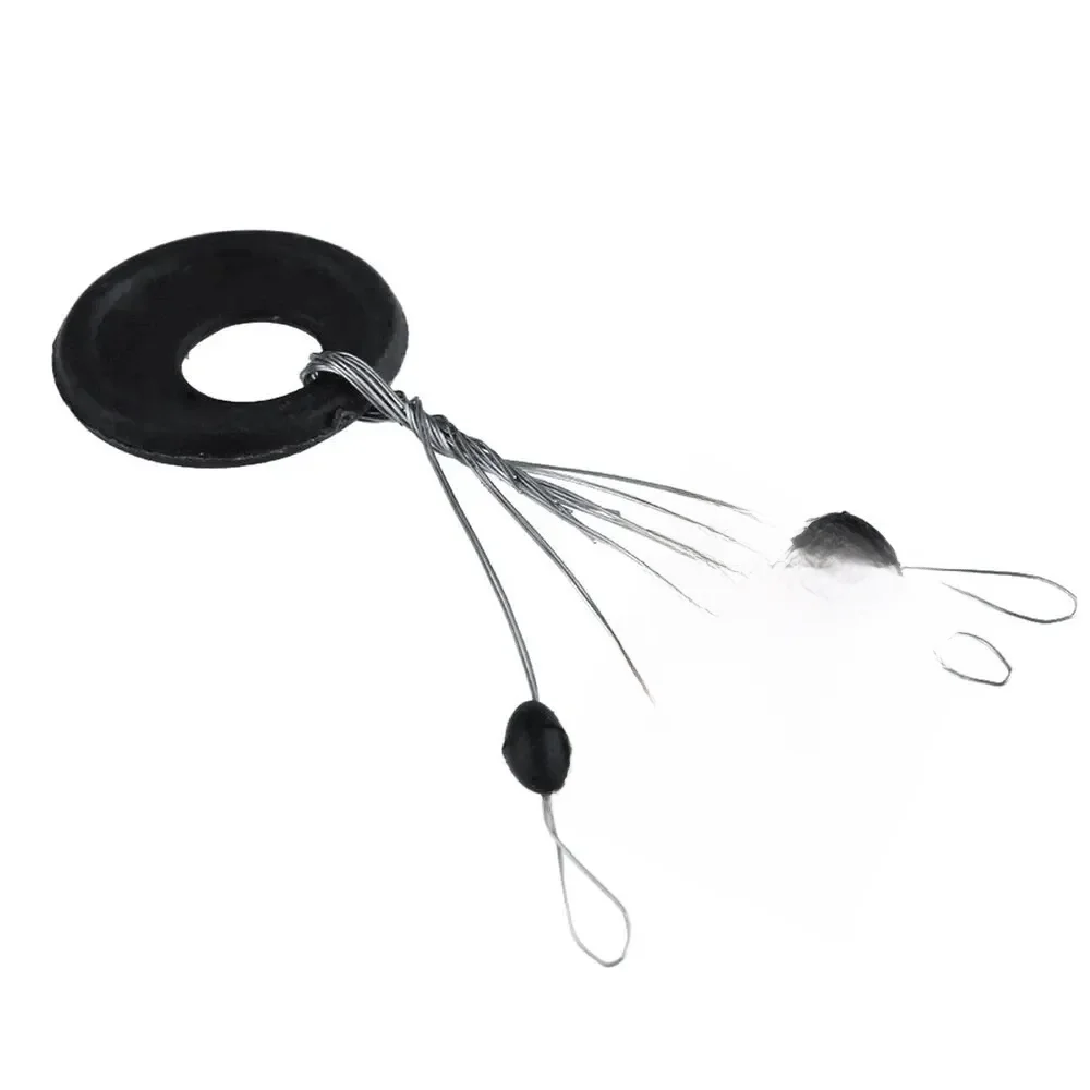 600 Stücke 100 Gruppe Set Gummi Space Beans Oval Stopper Angeln Bobber Für Fliegenfischen Zubehör Spinner Köder Fisch Werkzeug