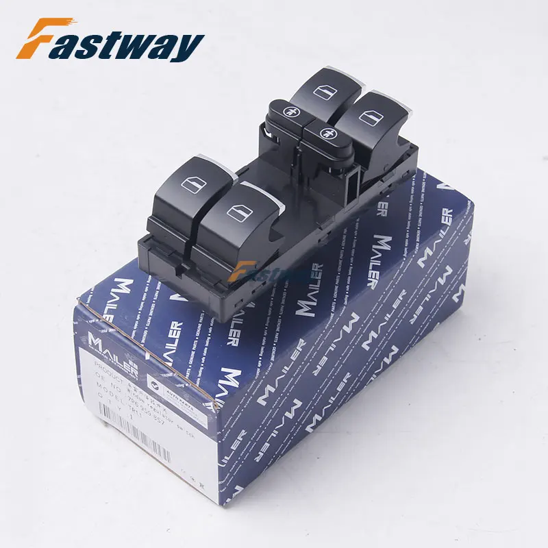 High Quality  Electronic Master Power Window Control Switch Button For VW Sharan Touareg Seat Alhambra 2011-  7P6959857B