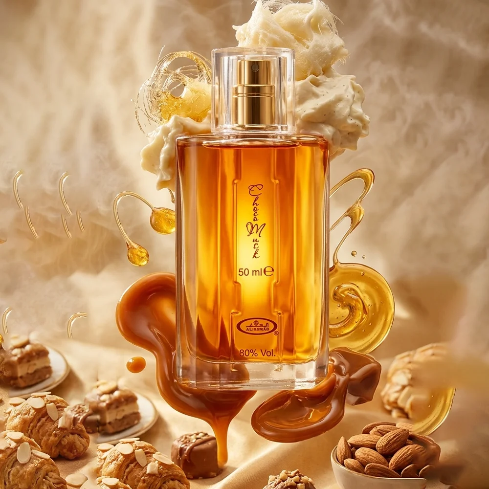 

Choco Musk Eau De Parfum Spray for Women and Men Chocolate Musk Fragrance Long Lasting Perfume 1.65 oz