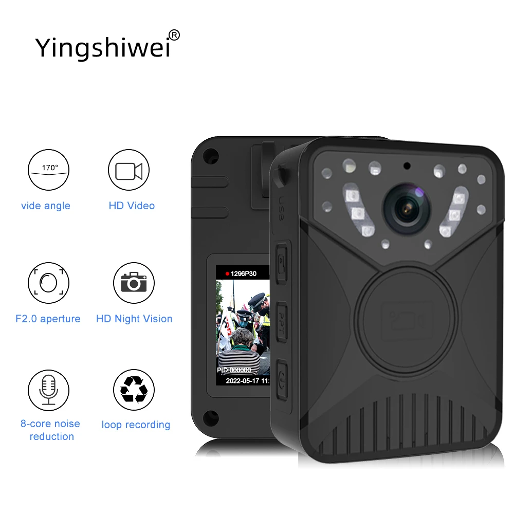 Yingshiwei A91 WiFi GPS Remote Monitoring Cam Police Attendance Security Filming Video Digital Surveillance Body Worn Camera