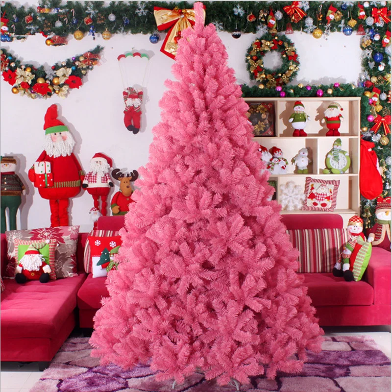 Christmas Tree 3M Large Pink Christmas Gifts Upscale Hotels Shopping Malls Decorated Living Room