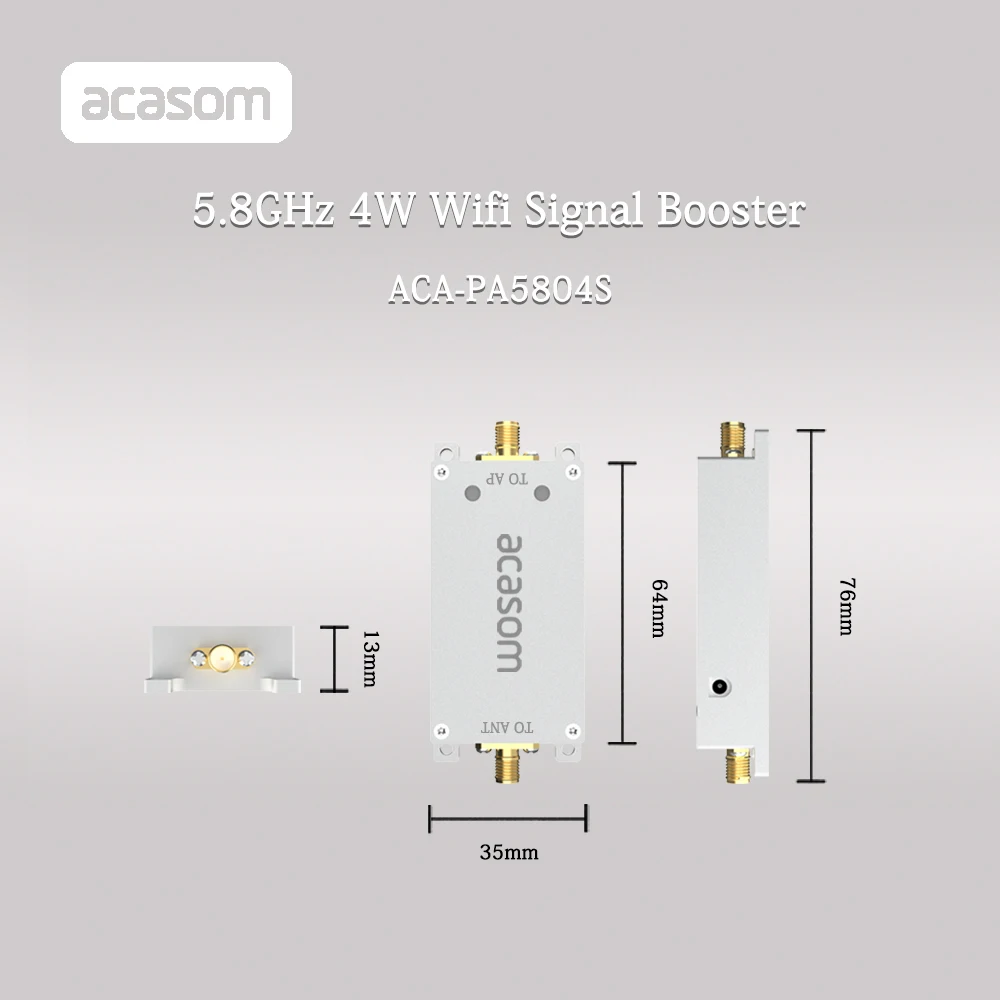 Amplificador de señal WiFi 5,8 GHz 4W, repetidor inalámbrico, enrutador Wifi, extensor de rango