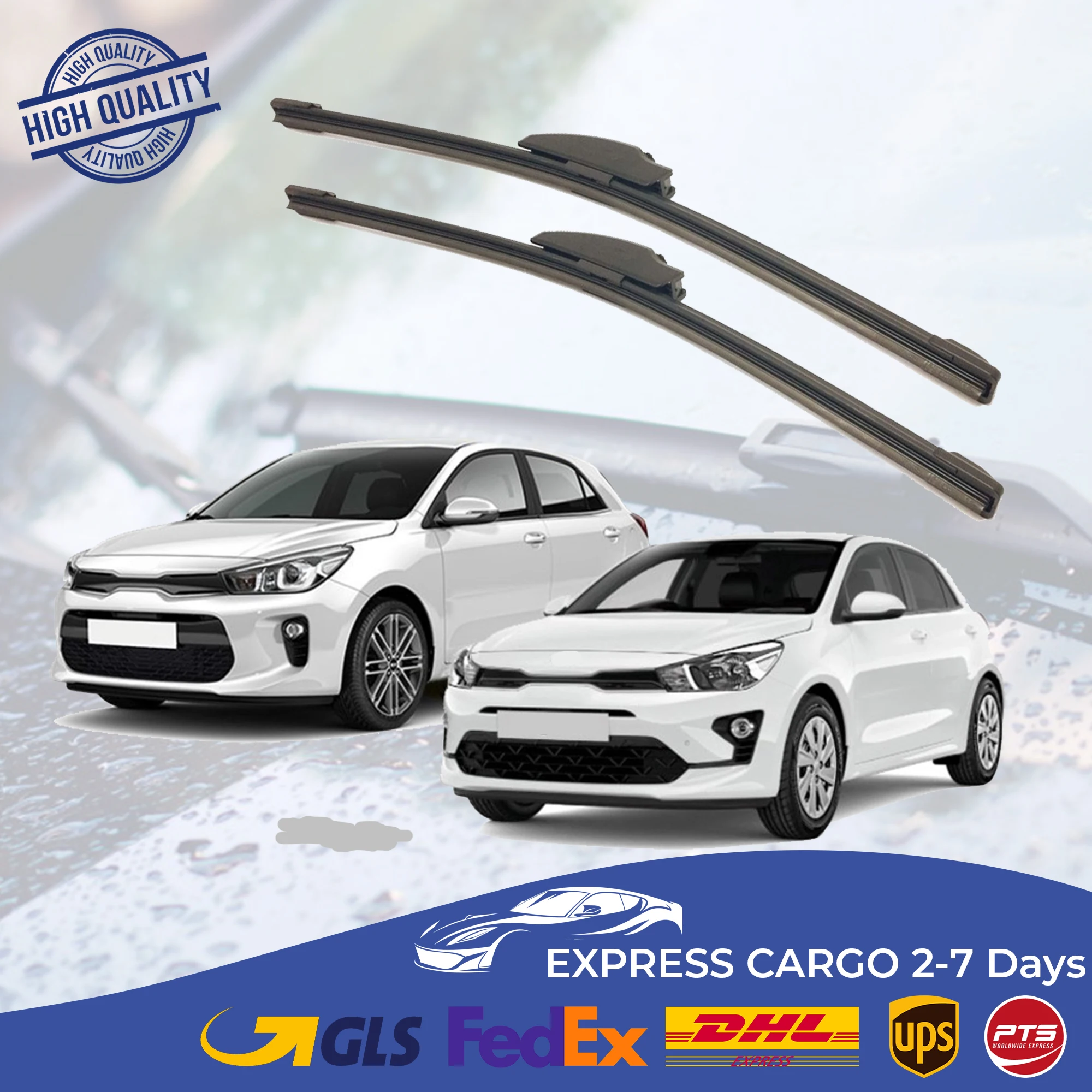 Car Wiper Blade For Kia Rio 2017 2018 2019 2020 2021 Auto Windscreen Windshield Wipers Blades Window Wash Front