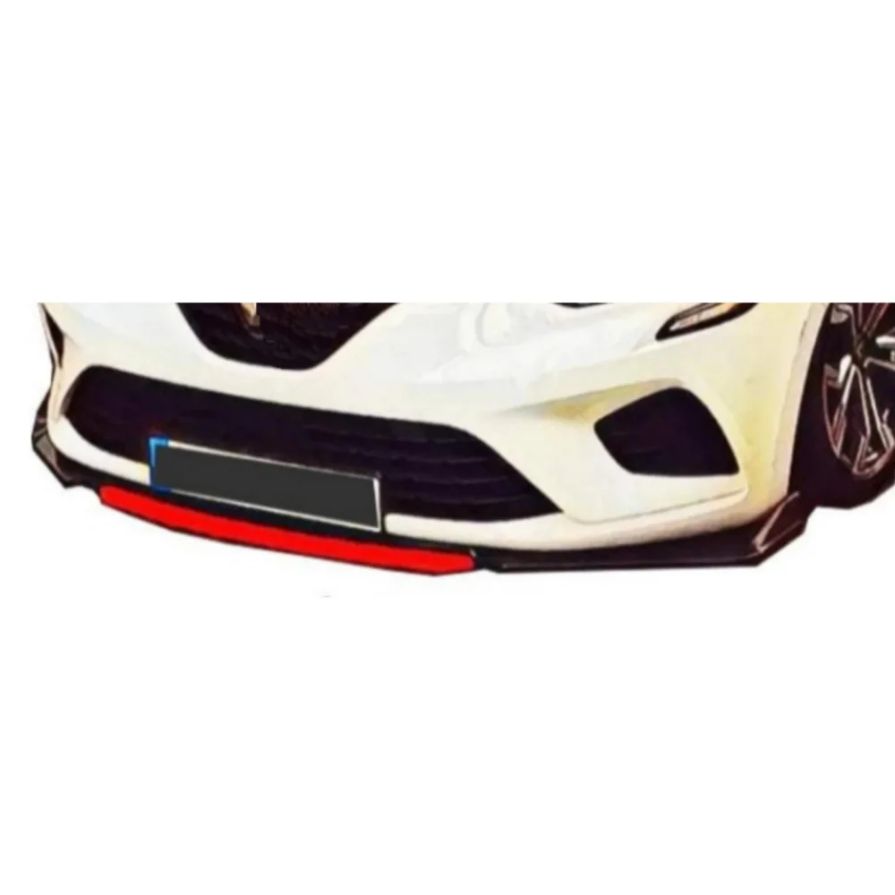 4 Piece Front Bumper Lip For Renault Clio 4 Car Accessories Five Color Options Modified Exterior Parts Under Bumper Tuning