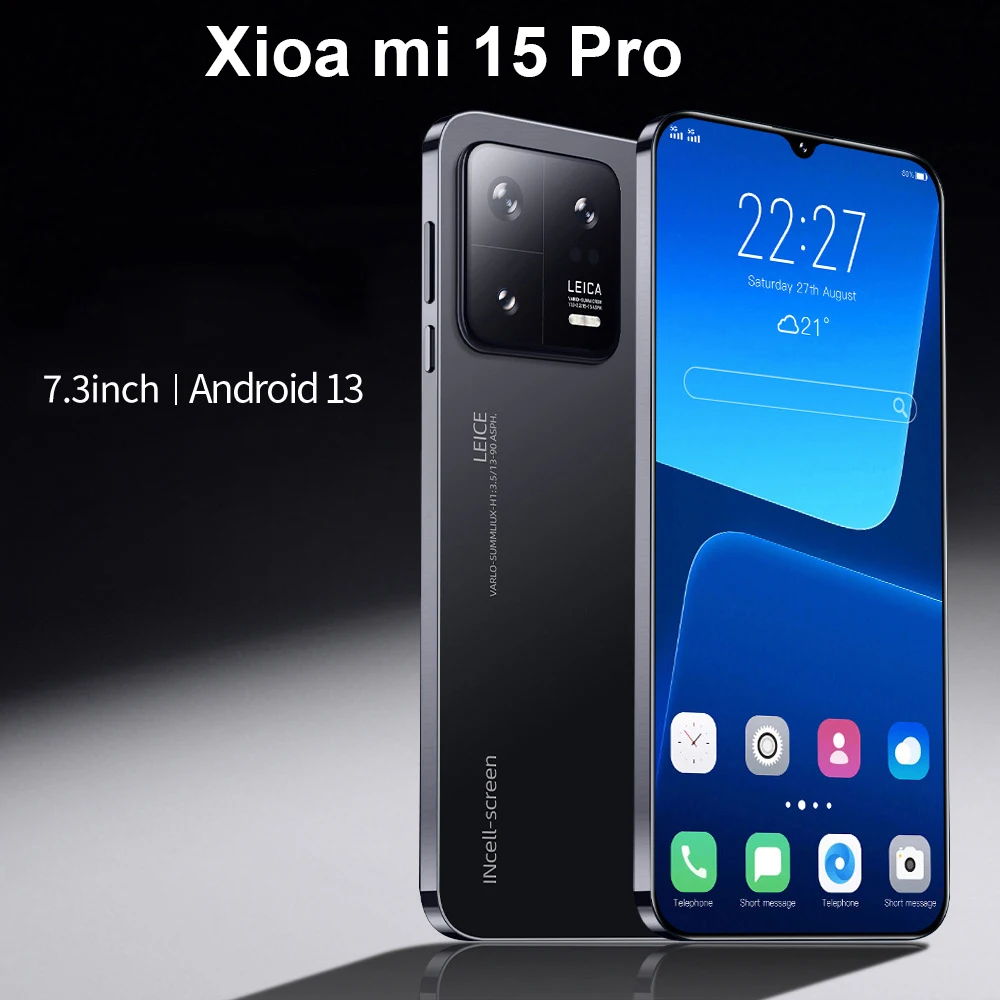 

Original Xioa mi 15 Pro Smartphone 7.3 inch Full Screen Mobile Phones Deals 4G 5G Cell Phone 6800mAh Brand New Phones Global