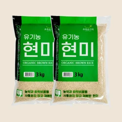 [초록숟가락] 유기농 현미 3kg x 2ea