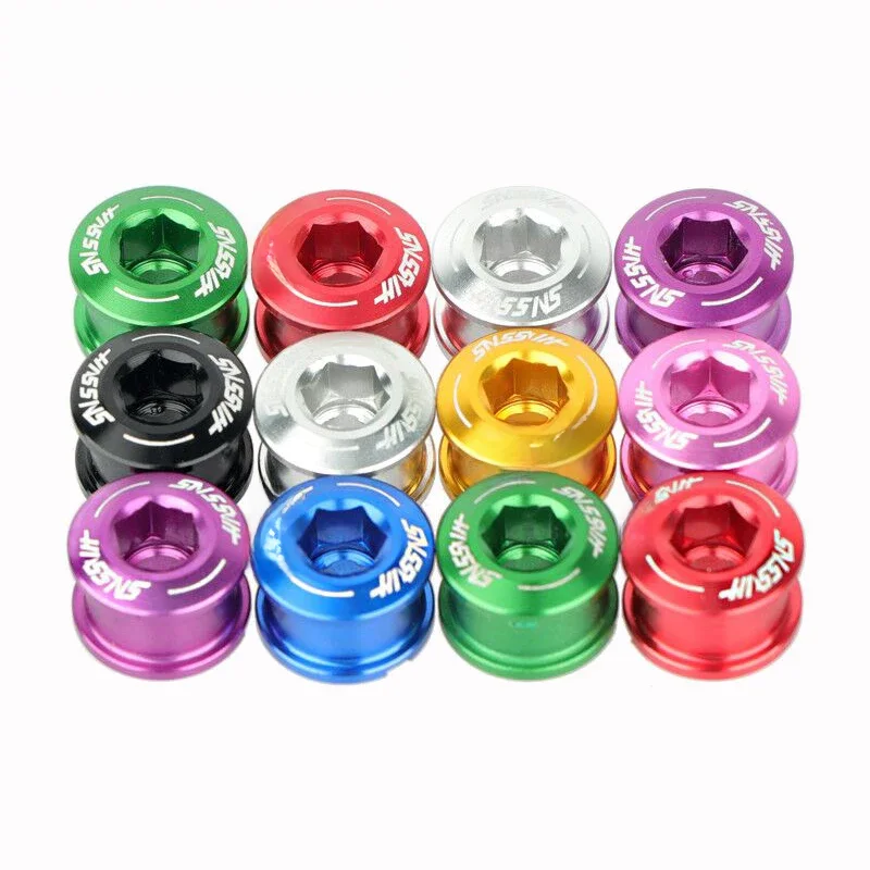 HASSNS – boulon à vis de vélo coloré, boulons de plateau, bras de manivelle, plateau de vtt, couronne, pièce de Modification de vélo pour la réparation d'appartement