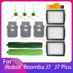 Geschikt voor iRobot Roomba J7 7150/J7 Plus 7550: rol, hoofd- en zijborstel, stofzak, HEPA-filter voor vervangingsonderdeel van de stofzuiger