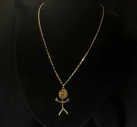 फैशनेबल महिलाओं का हार, यूनिसेक्स - सोने का आकर्षक छोटे लोगों का हार न्यूनतम आभूषण उपहार 20 इंच उपहार आभूषण एच 8 best sales छोटा हार - №5