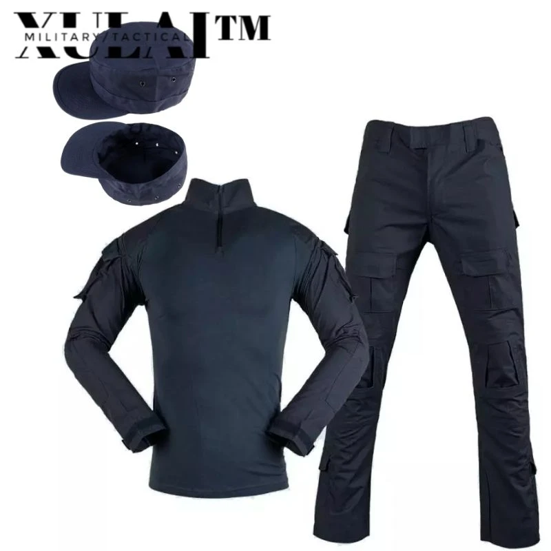 Navy Blue Uniform Military Uniform Camouflage Suit Tactical Clothing Tactical Suit Tactical Pants Cap For Men Balaclava