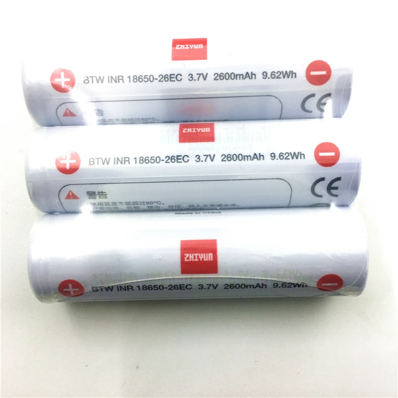 3PCS Original 18650 2600mAh Lipo Battery For Zhiyun Crane 2 / 3 Stabilizer Gimbal Spare Parts Accessories