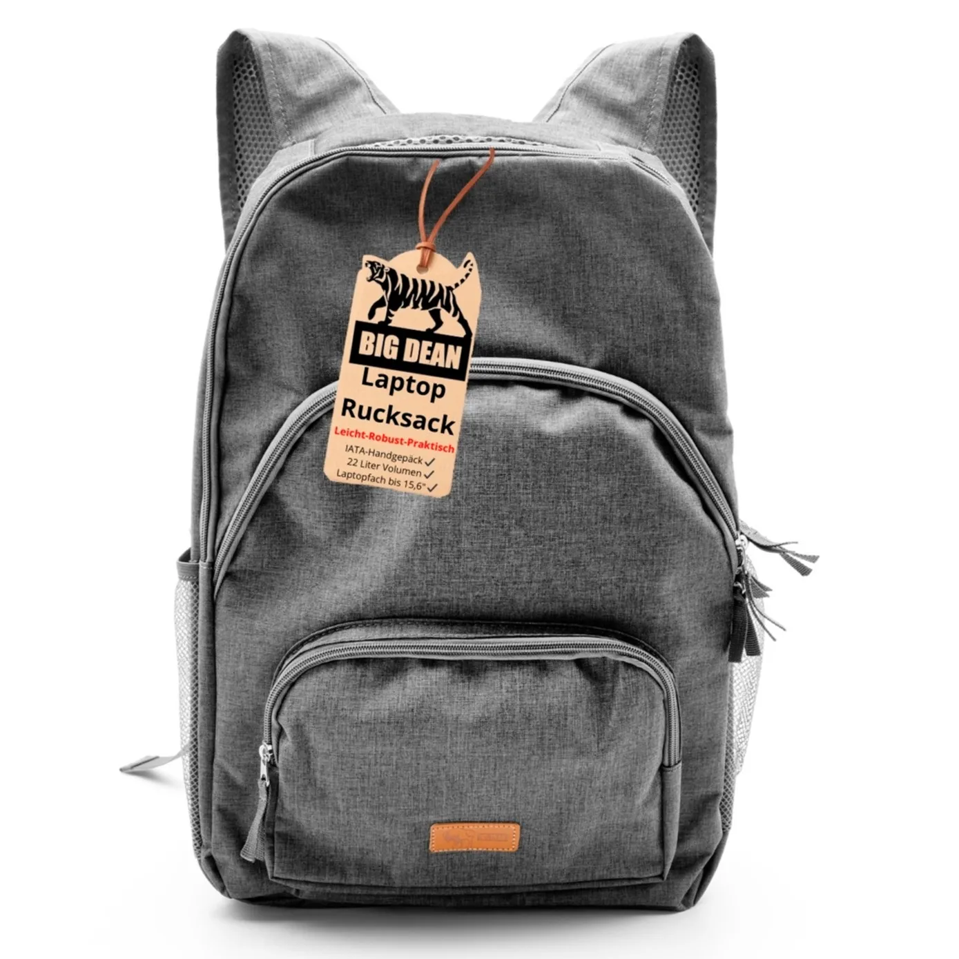 BigDean Handgepäck Rucksack Laptop Rucksack bis 15,6 Zoll 45cm ca. 22L