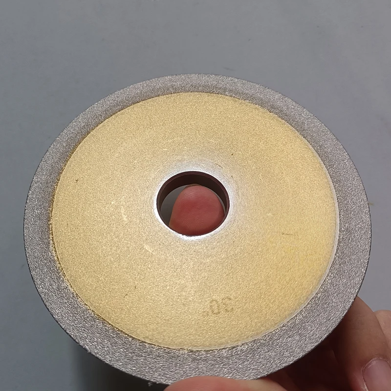 Doppelseitige SDC-Diamant-Schleifscheibe zum Schärfen von Hartmetall-, Wolframstahl- und Fräswerkzeugen – Detail 5