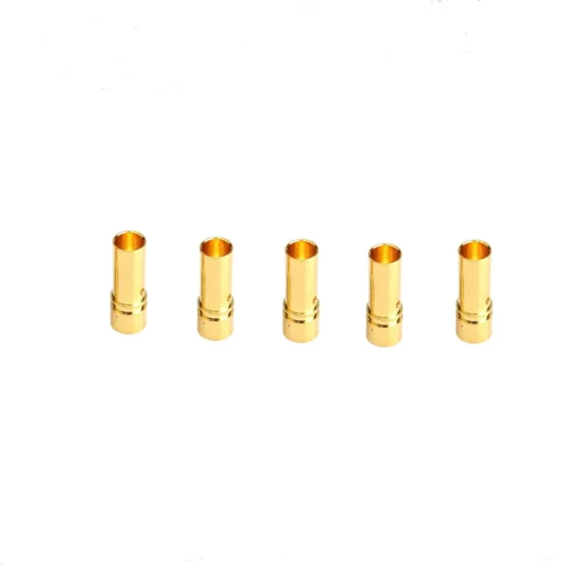 Conector macho hembra tipo bala para batería Lipo RC, 5/10mm, chapado en oro, para Motor ESC, avión, coche y barco, 2/3,5 pares