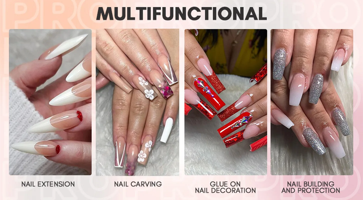 Acrylpulver 56g, Makartt Professionelles Nude Acryl-Nagelpulver für Verlängerung, Dekoration, Modellage, French Manicure, 3D-Kunstgel, Salon – Detail 10