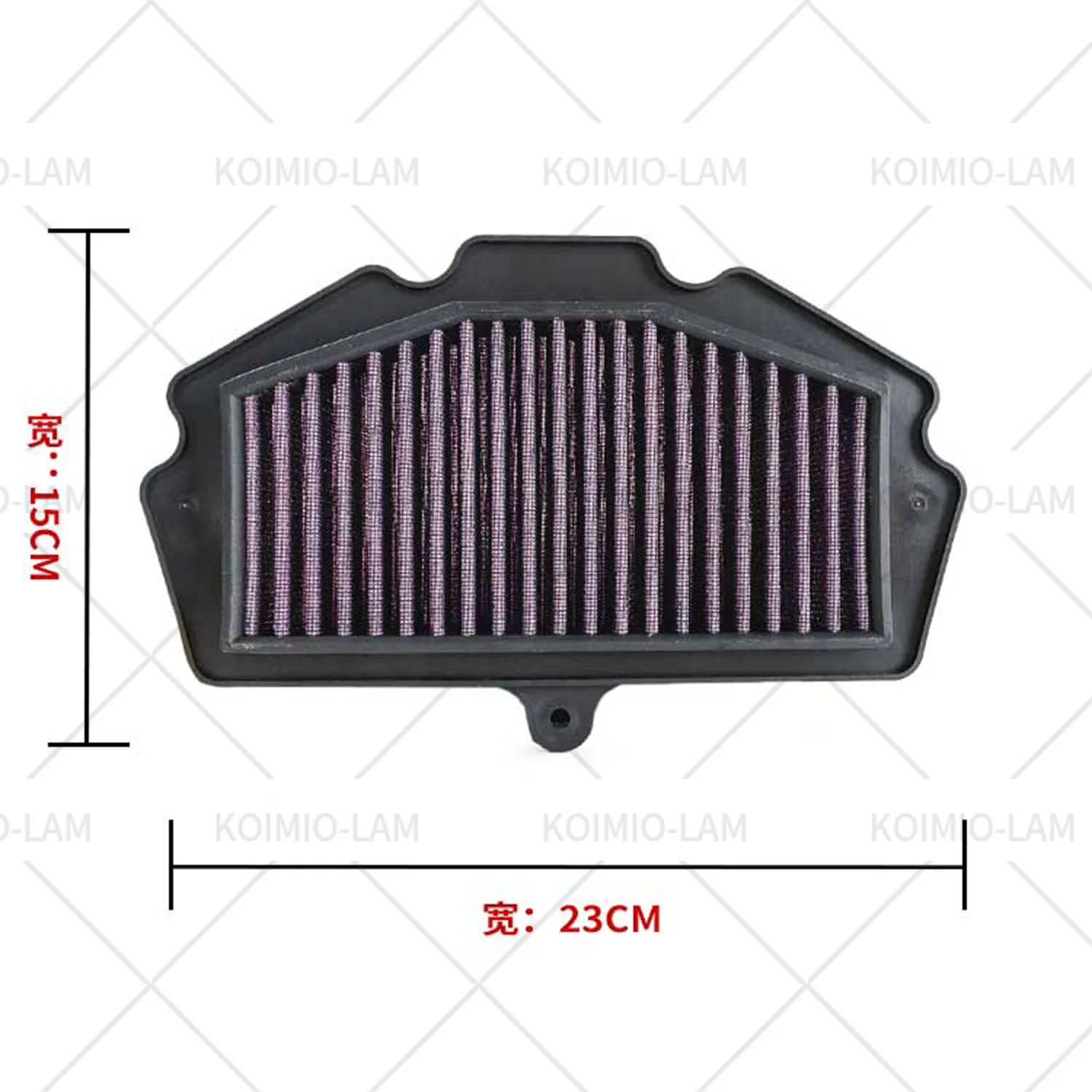 Passend für Kawasaki Ninja 500 Z500 KLE500 / SE 2024 2025 2026 Motorradzubehör Luftfilter Reiniger Ansaugung – Detail 3