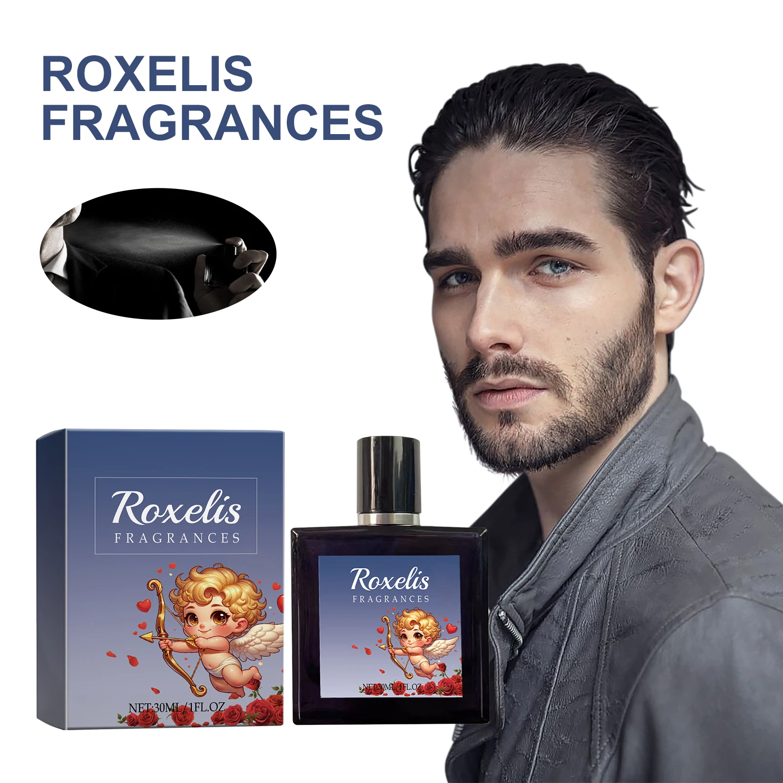 ROXELIS Refreshing Cologne Perfume Pheromones Increase Attraction Dating Romantic Elegant Gentleman Lasting Fragrance Spray