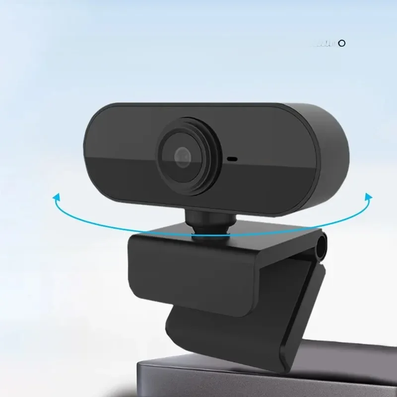 Câmera de computador HD para trabalho com microfone e tripé, câmera de rede USB, microfone embutido,