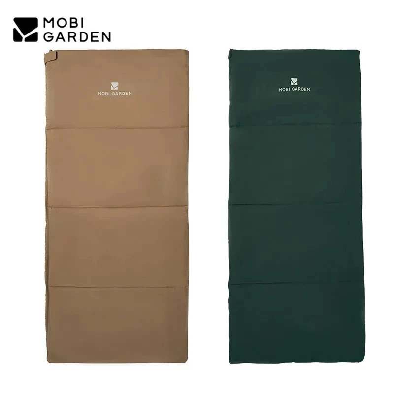 

MOBI GARDEN Spliced Cotton Sleeping Bag Outdoor Camping Quilt Thickened Liner Detachable 0℃~17℃ 90x190cm Warm Travel Envelope