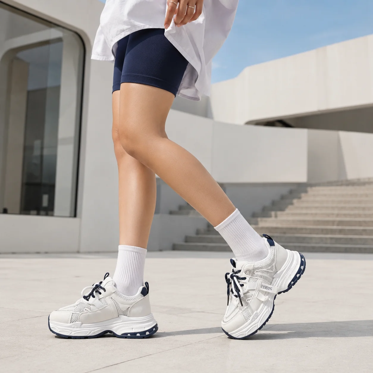 Damskie masywne sneakersy z si – Women Shoes Qc recenzja i cena
