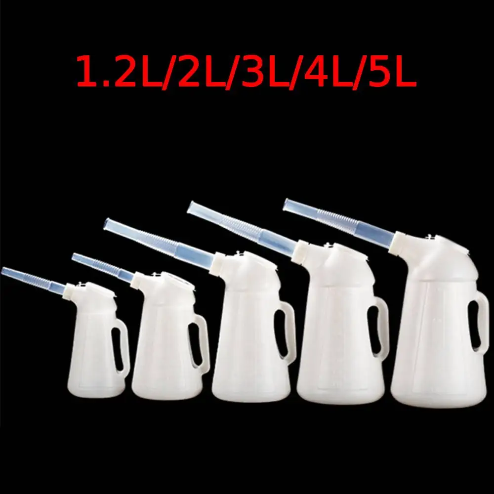 1.2L-5L Oil Measuring Container with Spout and Scale Clear Oil Pot Bottle sturdy Oil Measuring and Dispensing Jug Tools Oil Jug