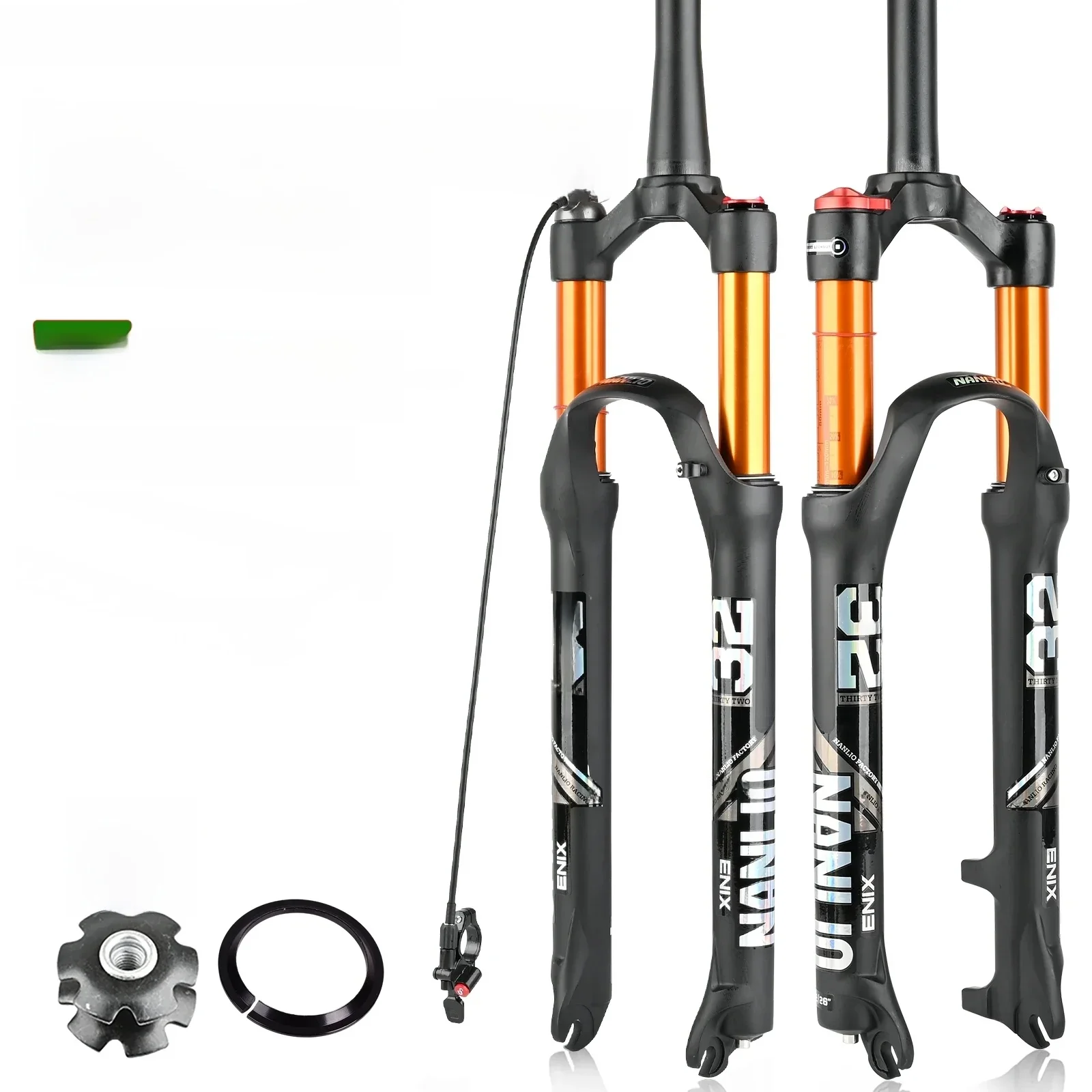 AliExpress NANLIO Nanlio X5 PRO MTB Bike Fork Solo Air Bicycle Suspension Forks 26/27.5/29inch Straight/Tapered Tube Lockout Magnesium Alloy Quick