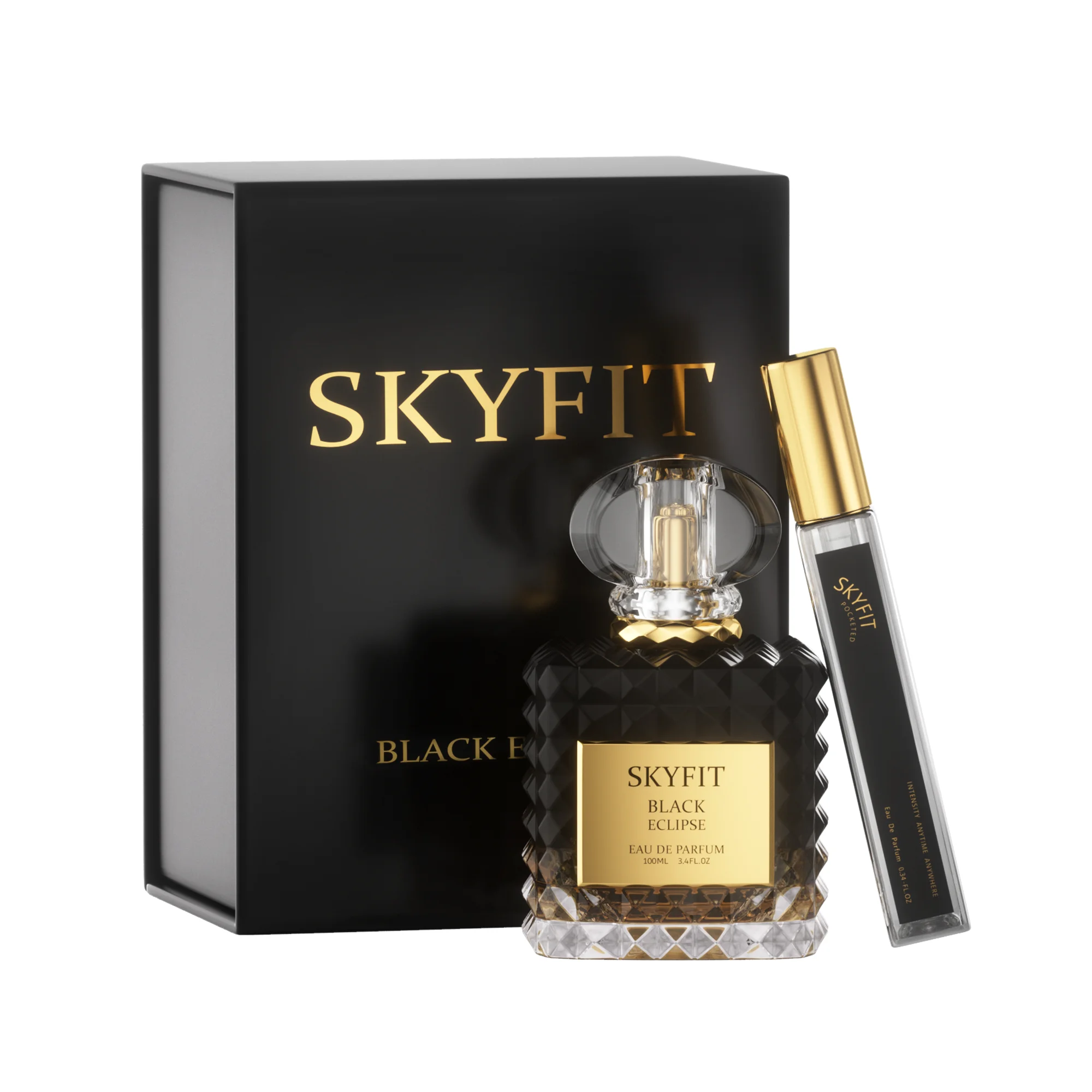 

SKYFIT Black Eclipse Perfume for Women 100ml Oriental Amber Scent with Dark Coffee Accord and Soft Vanilla Musk Long Lasting Signature Fragrance for Evening Wear Travel