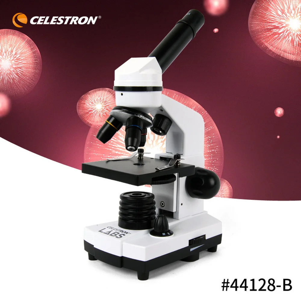 Celestron 44128-B Biological Microscope High-power HD Student Laboratory Teaching Scientific Research 40x-1600X