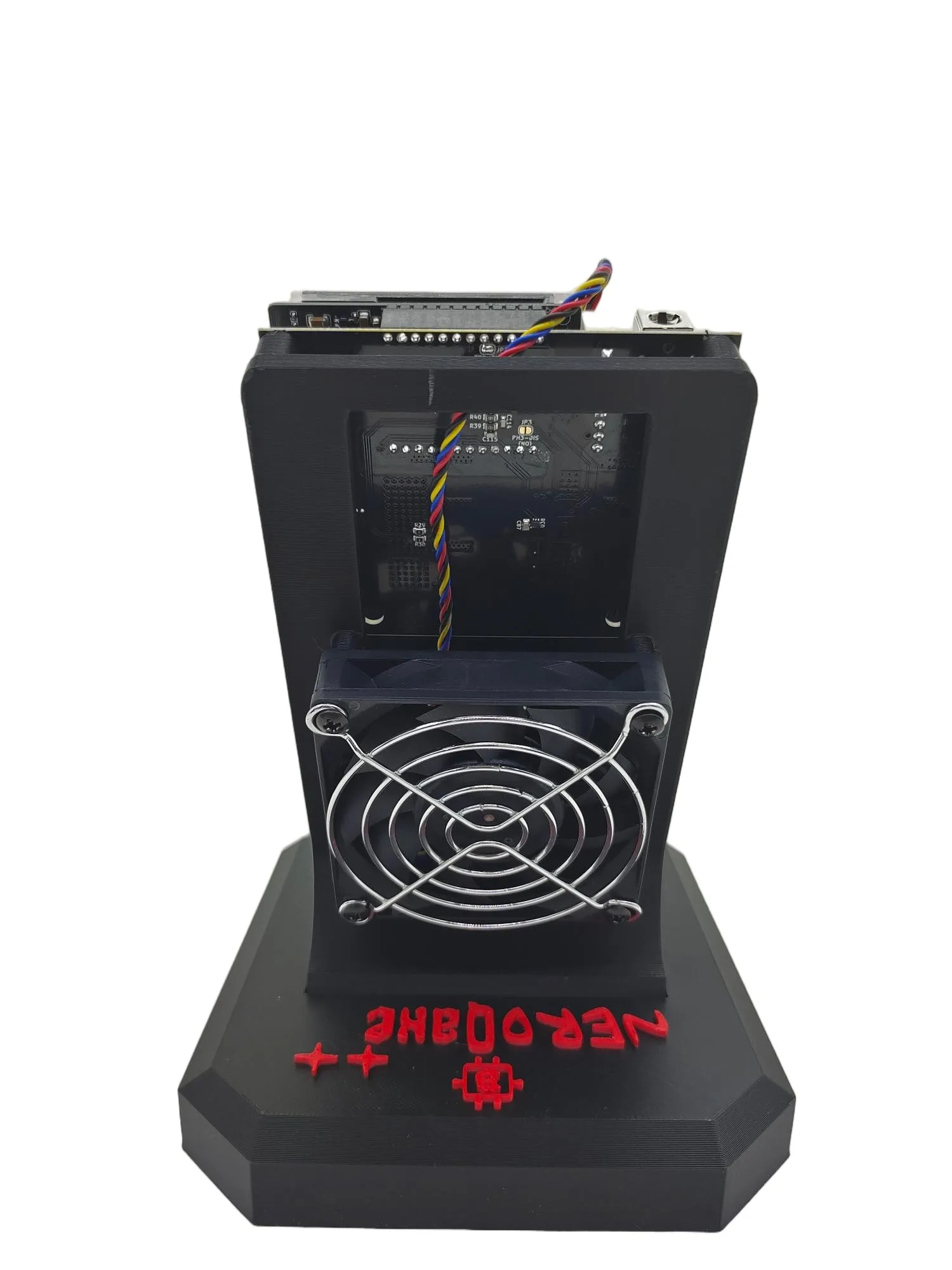 NerdQAXE++ 4.8T Overclocked Version Dual-Fan NerdQAXE++ Rev6.1 6T Solo Lotto Machine with SHA256 Algorithm and 4XBM1370 80W