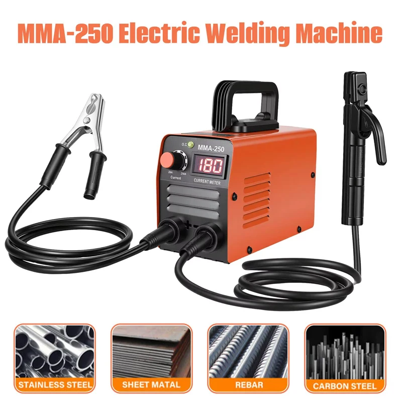 Soldadora de Arco Portátil ZX7 250A MMA, Máquina de Soldar Inverter 220V, Mini Equipo de Soldadura Eléctrica… — oferta en AliExpress