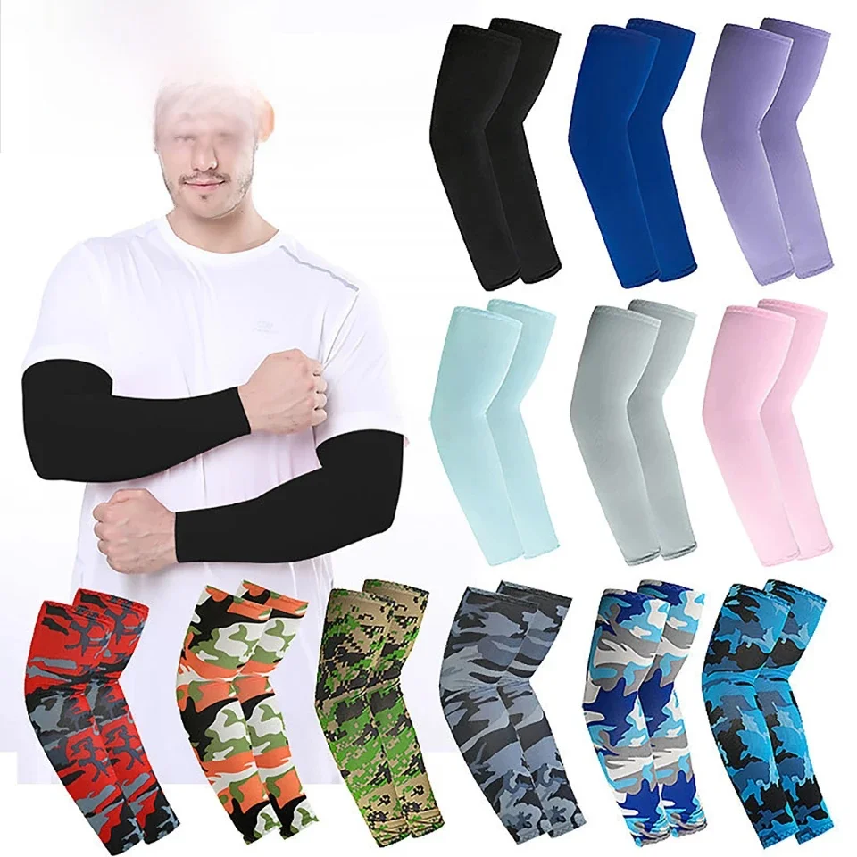 AliExpress NONE GTUBIKE 2Pcs Unisex Cooling Arm Sleeves Cover Sports Running UV Sun Protection Outdoor Fishing Cycling Sleeves for Hide Tattoos