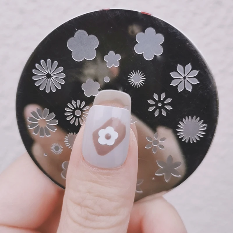 nail art stamping plates snowflake template flowers image plate zjoys series nail printing tools