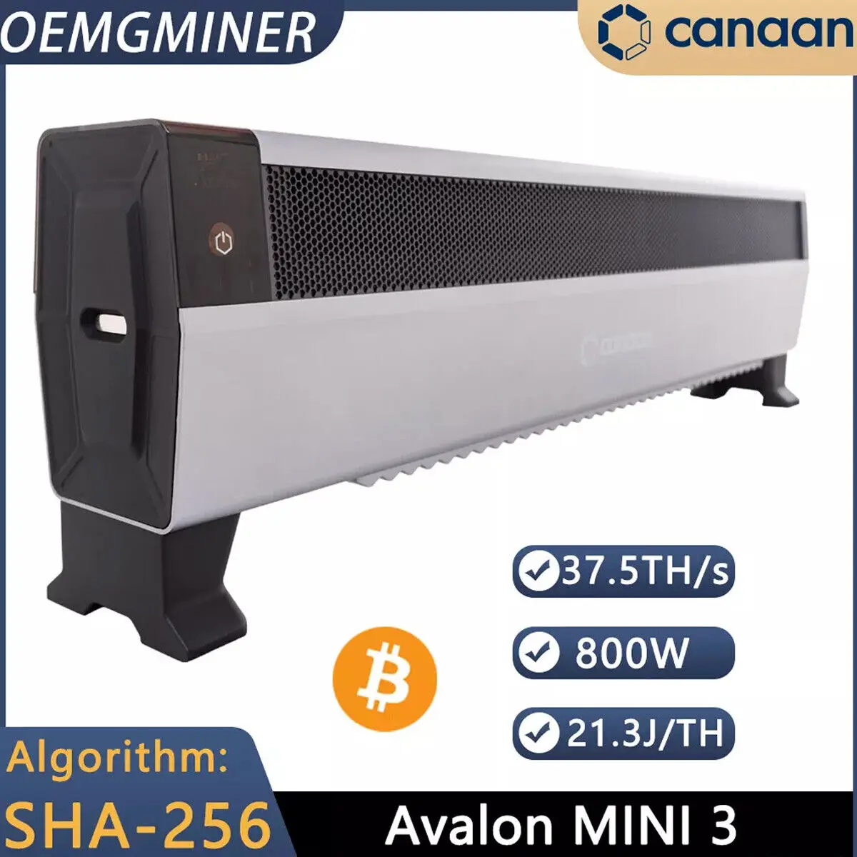 

AD buy 5 get 3 free Canaan Avalon Mini 3 - 37.5TH/s 800W (with PSU) in stock