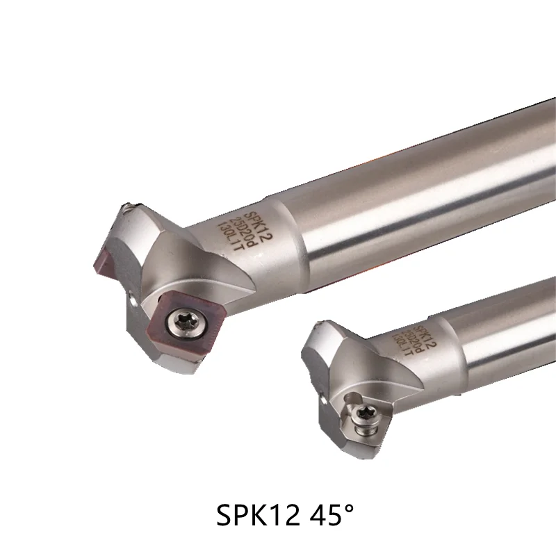 

SPK12 45° Milling Fast Feed Cutter Lengthened sekt1204 Handle Alloy Cnc Hardened Aseismic Rod Machine Inserts Tool milling cut