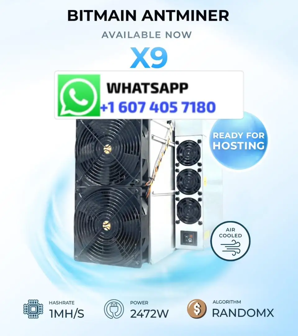 HKD Company Approved Brand New Bitmain Antminer X9 RandomX XMR Miner